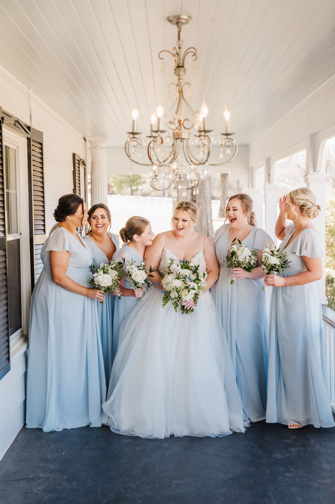 Tyler tx Bridesmaid Bouquets with Blue Grape Hyacinth